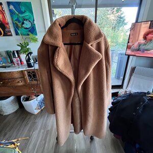 Shein Curve 1XL Teddy Bear Coat